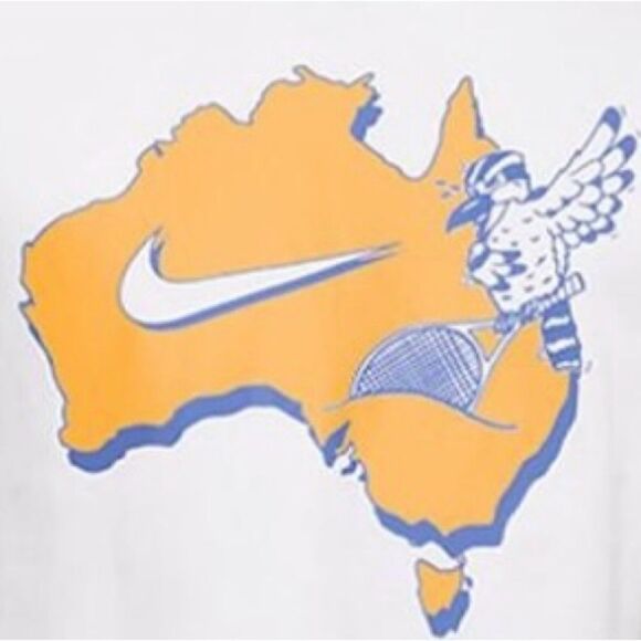 New Nike White Australian AO Open 2024 collector Tennis Aussie T shirt XL - Picture 2 of 6